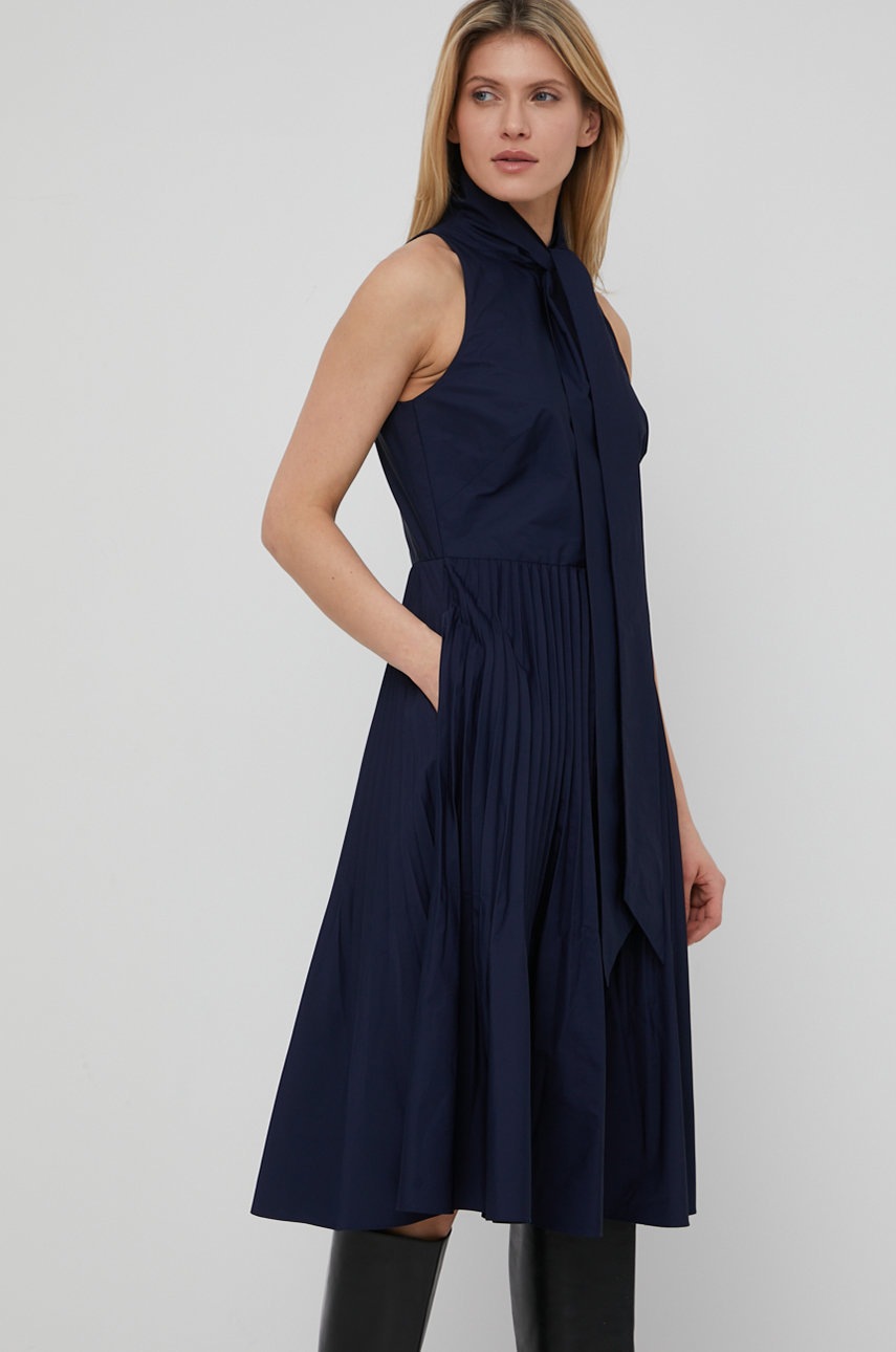 

Платье Lauren Ralph Lauren цвет синий mini расклешённая