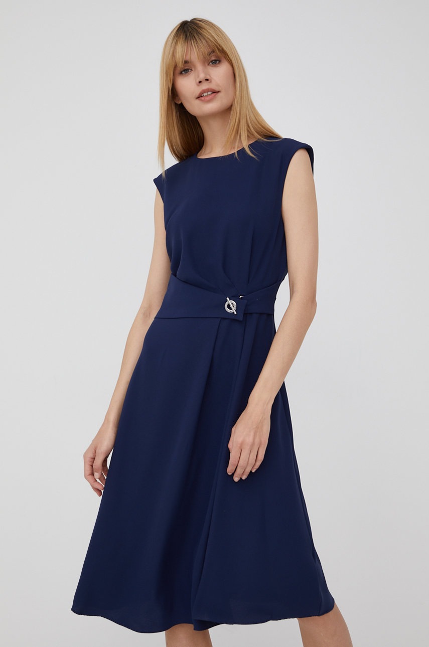 

Платье Lauren Ralph Lauren цвет синий mini расклешённая