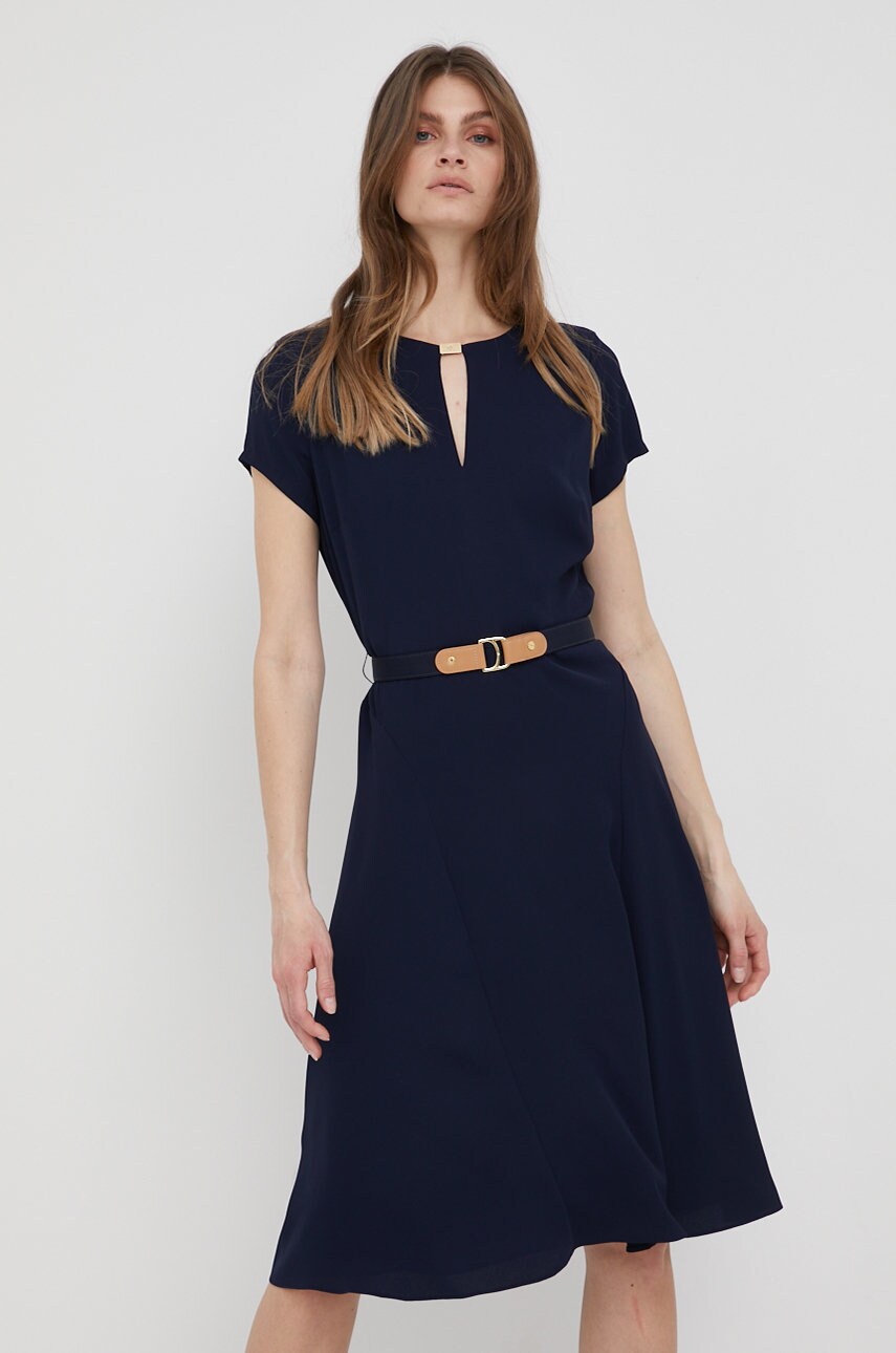 

Платье Lauren Ralph Lauren цвет синий mini расклешённая