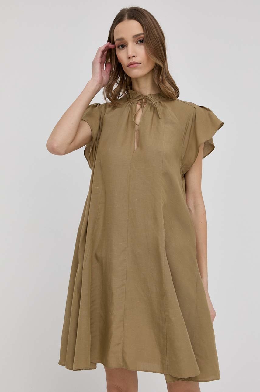 

Платье Samsoe Samsoe цвет зелёный mini oversize