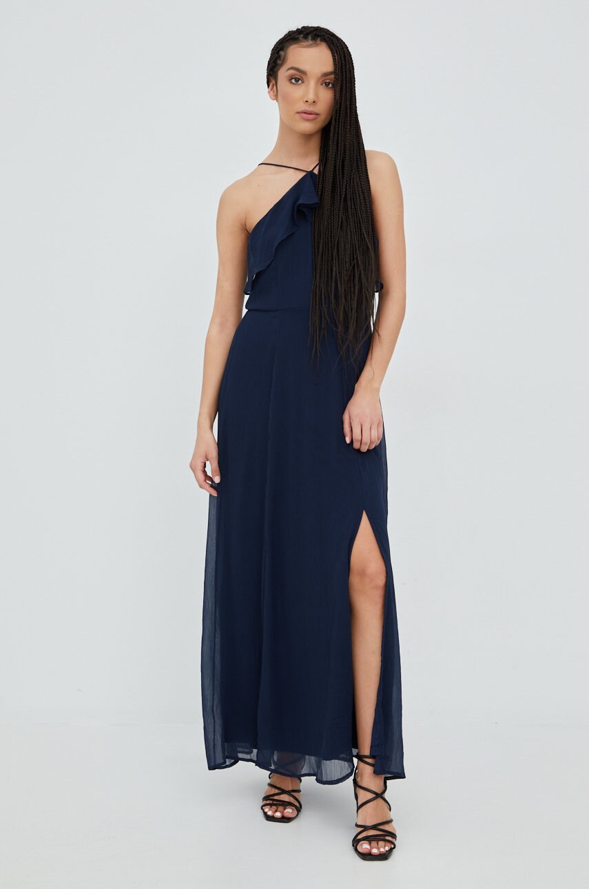 

Платье Vero Moda цвет синий maxi расклешённая
