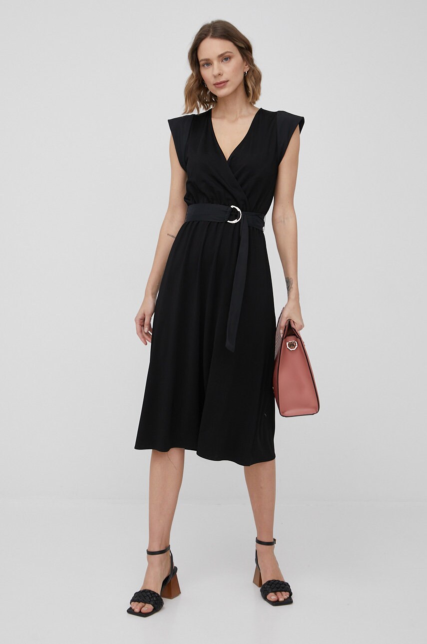 Pennyblack rochie culoarea negru, mini, evazati