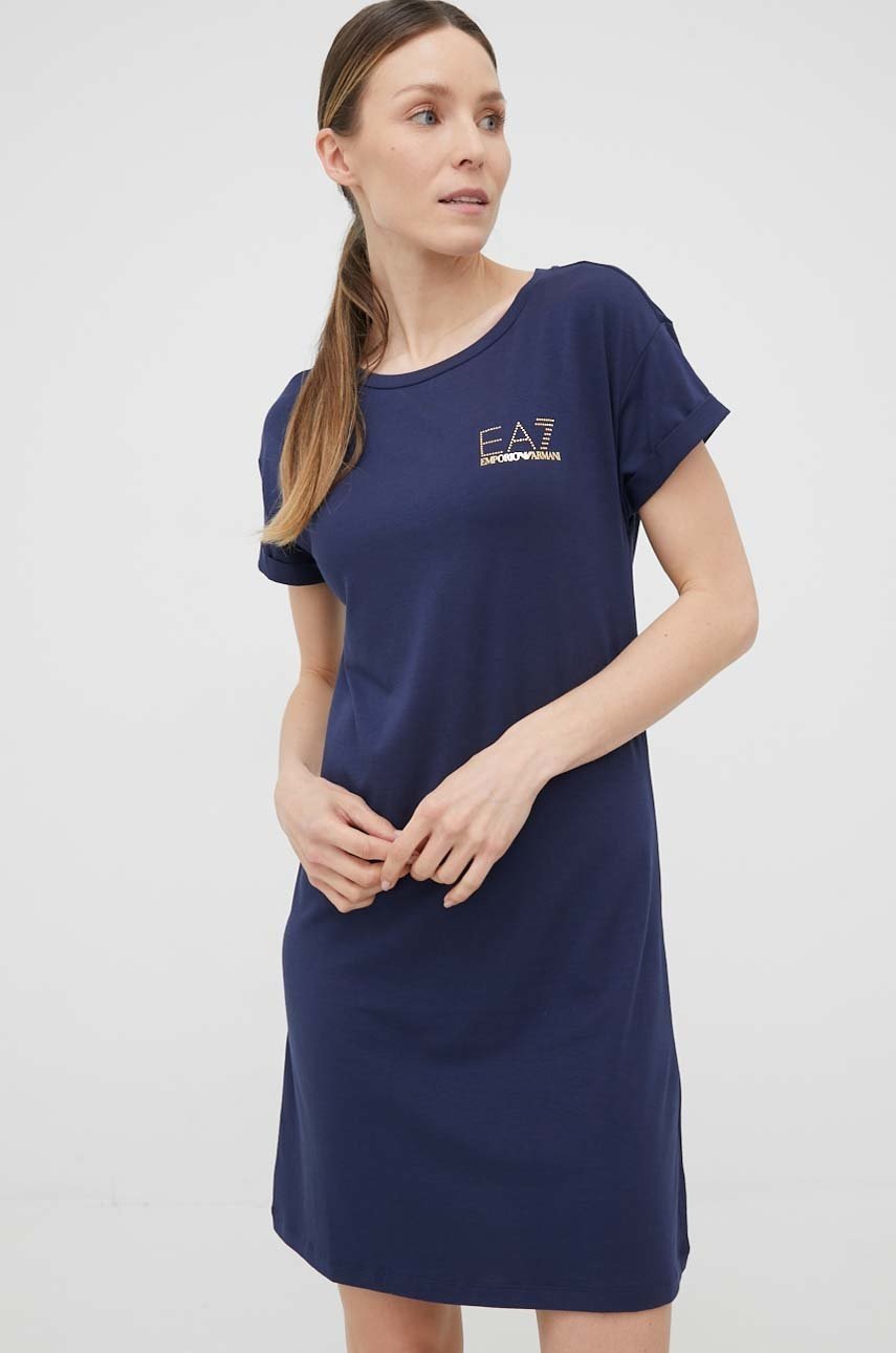 

Сукня EA7 Emporio Armani колір синій mini пряма