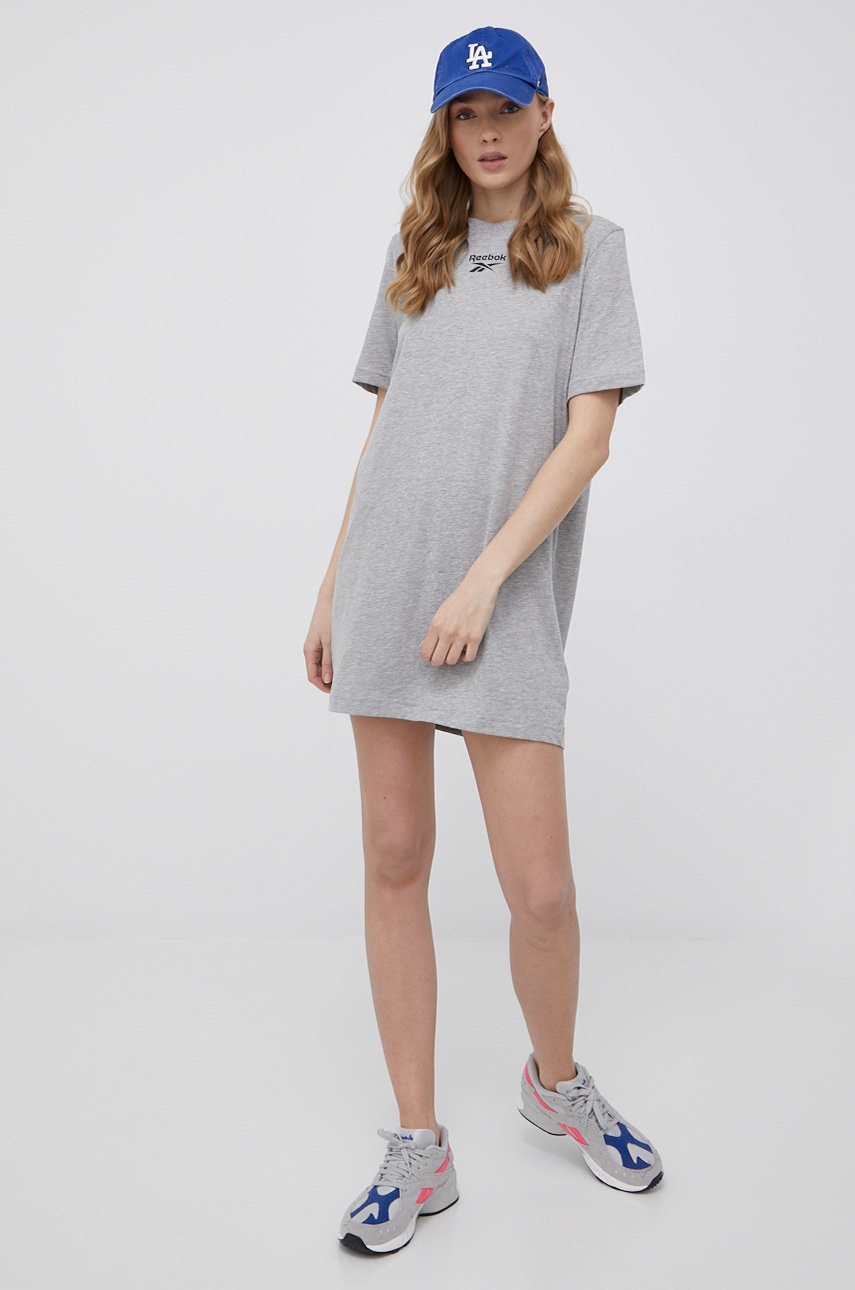 

Сукня Reebok HL1575 колір сірий mini пряма