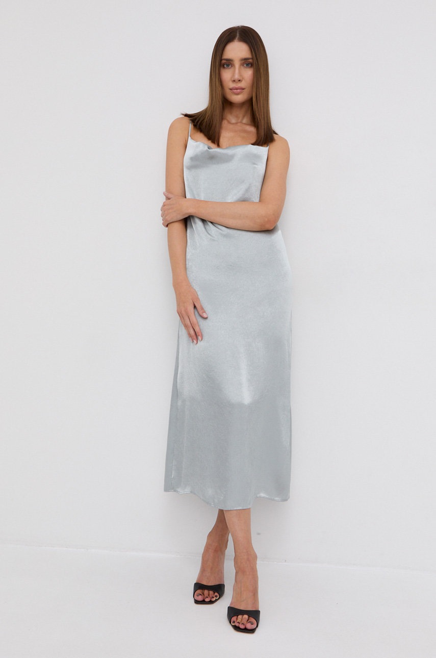 

Сукня Max Mara Leisure колір сірий midi пряма