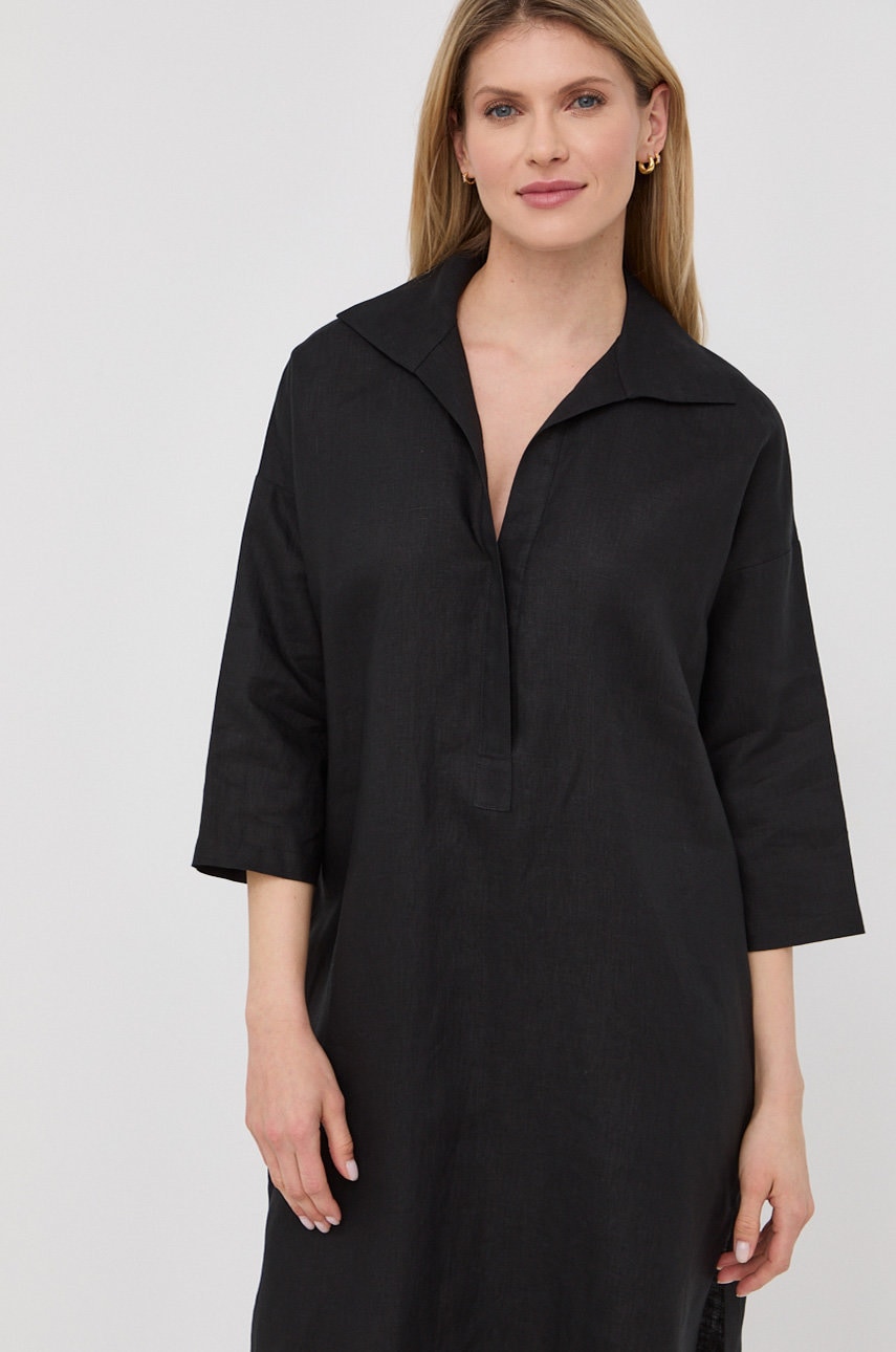Max mara leisure rochie din in culoarea negru, mini, oversize