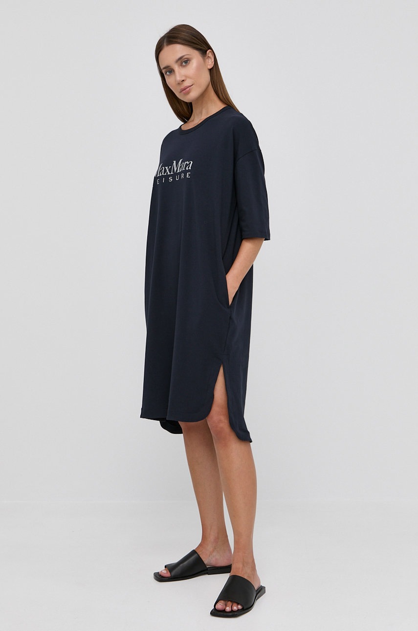 

Сукня Max Mara Leisure колір синій mini oversize