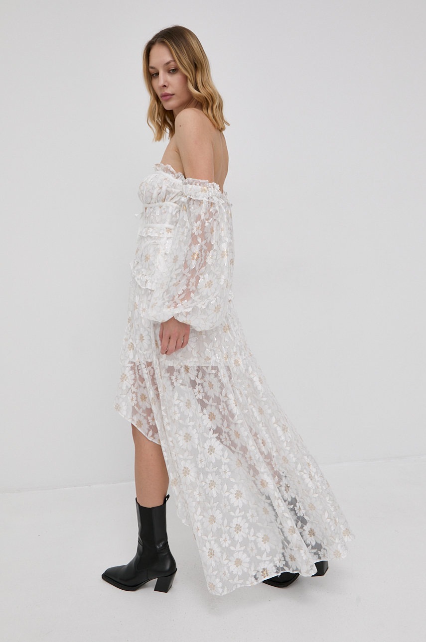 

Сукня For Love & Lemons колір білий mini розкльошена