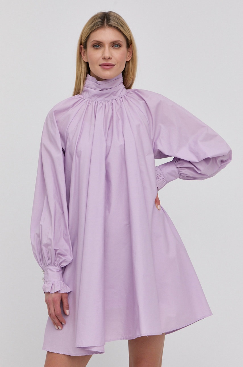 

Хлопковое платье Custommade цвет фиолетовый mini oversize