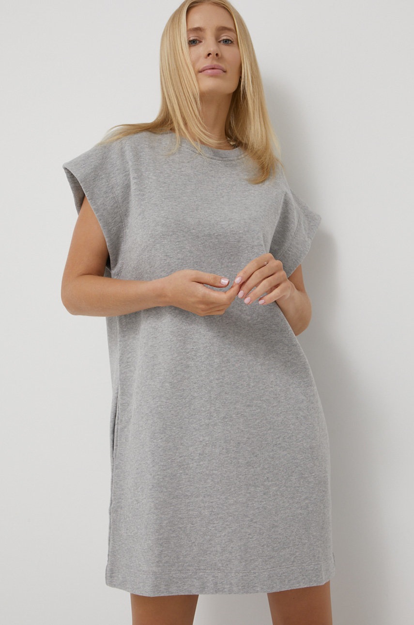 

Хлопковое платье Deha цвет серый mini oversize