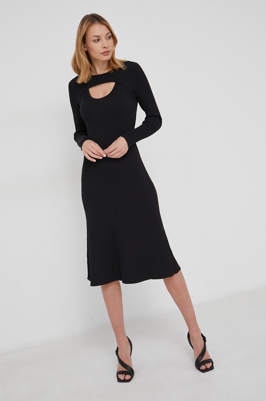 

Сукня Pinko колір чорний mini розкльошена
