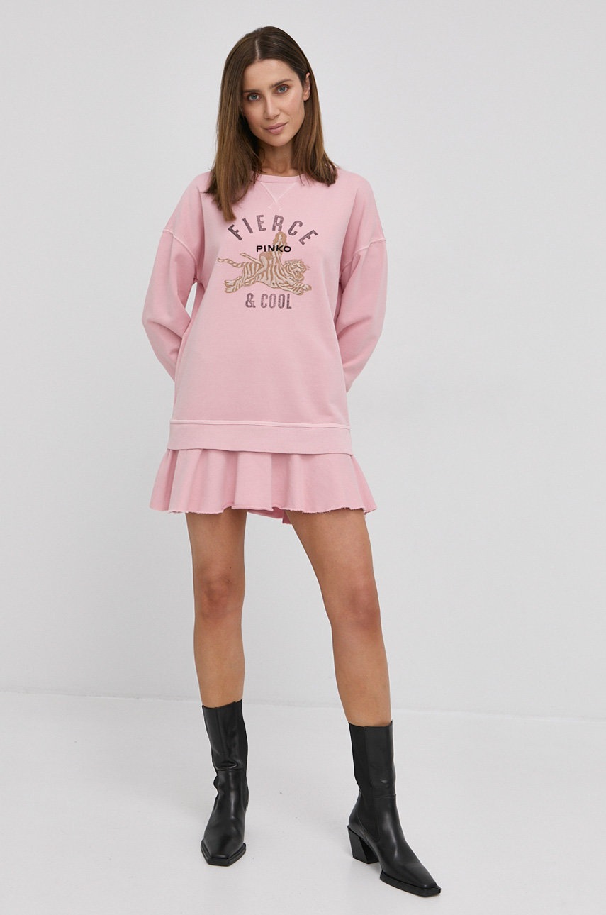 

Сукня Pinko колір рожевий mini oversize
