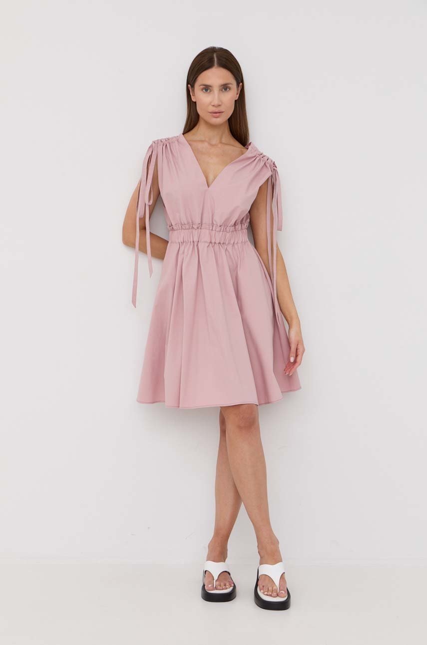 

Платье Red Valentino цвет розовый mini расклешённая