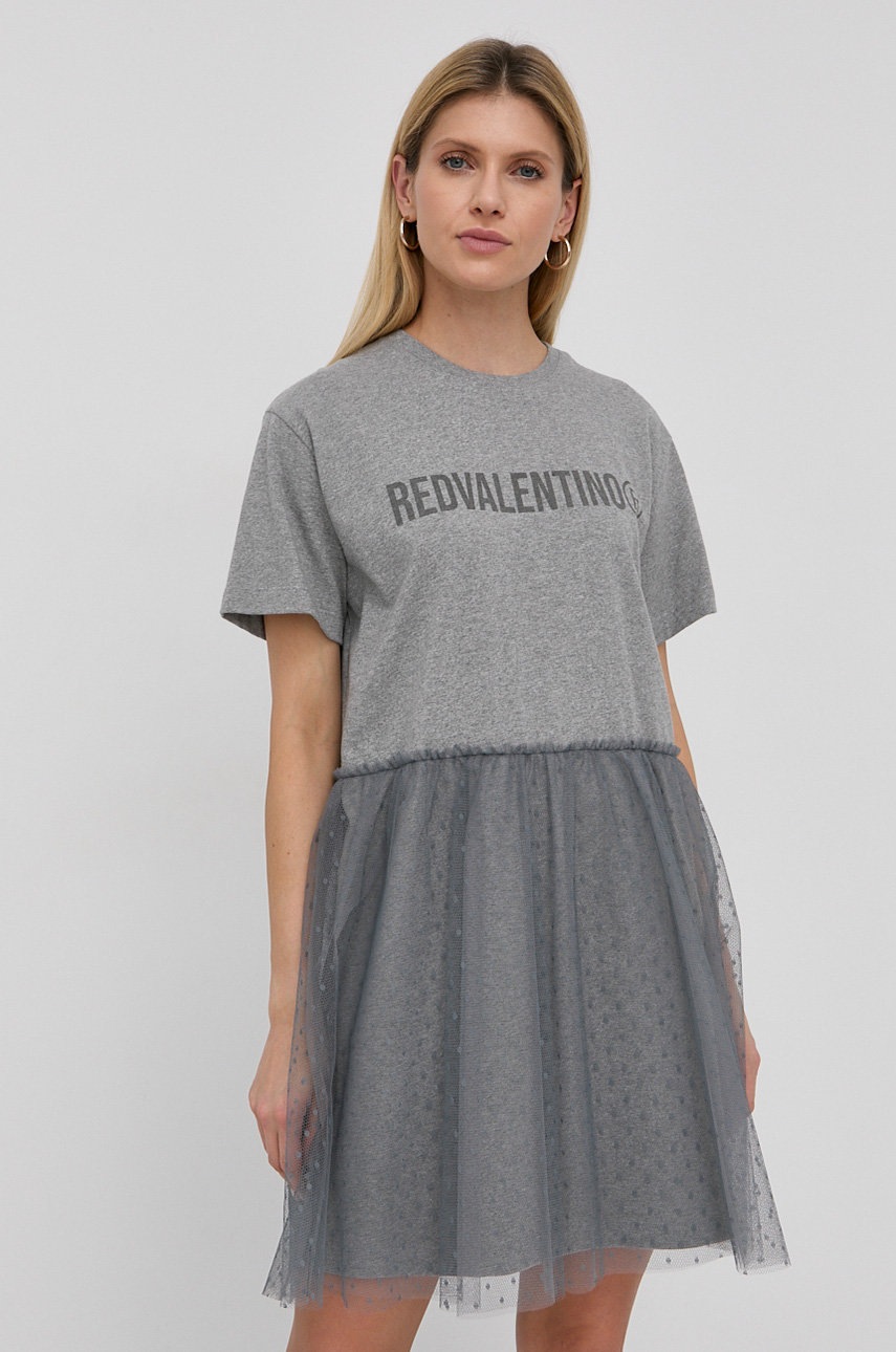 

Платье Red Valentino цвет серый mini oversize