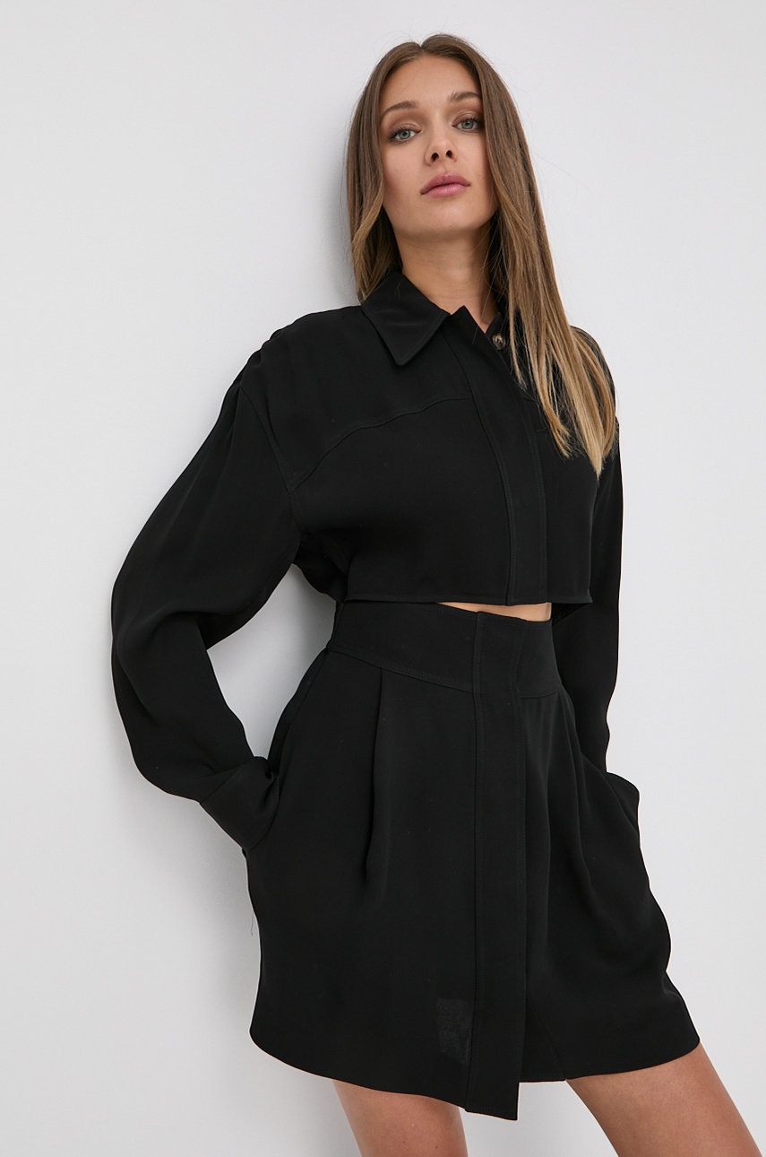 

Сукня Victoria Beckham колір чорний mini розкльошена