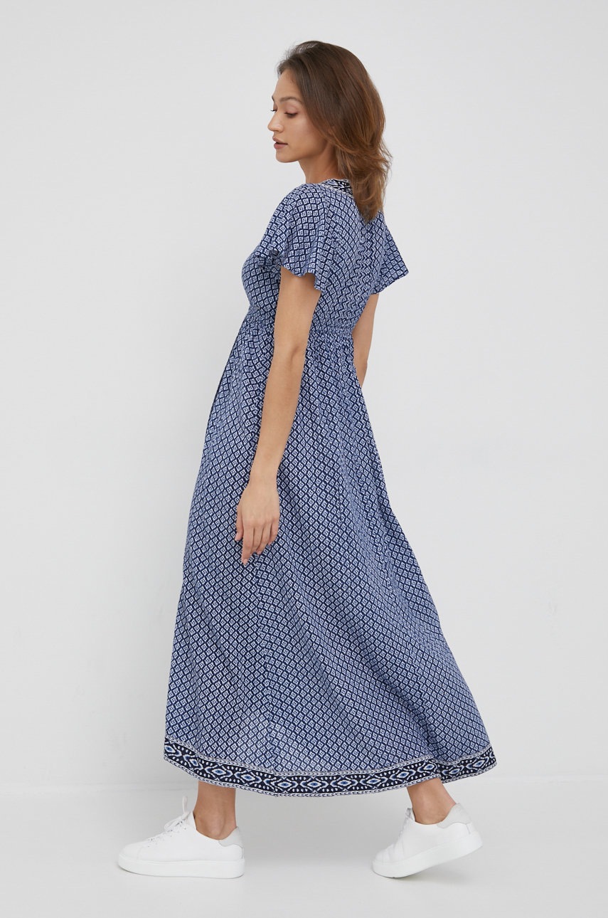 

Хлопковое платье Pepe Jeans Lacey maxi расклешённое