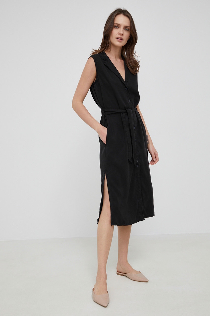 Pepe Jeans rochie Maggie culoarea negru, mini, drept