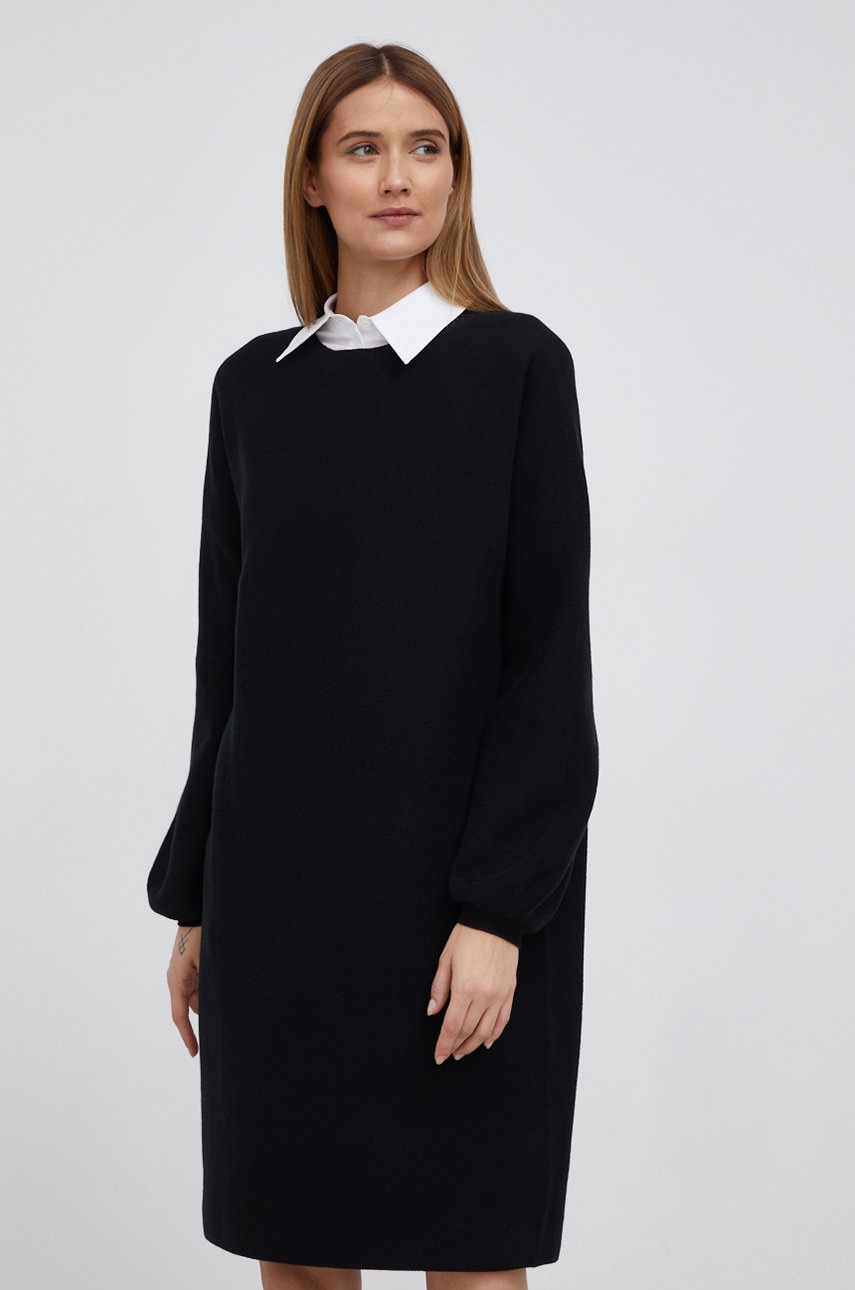 

Платье с примесью шерсти Drykorn Marisa цвет чёрный mini oversize