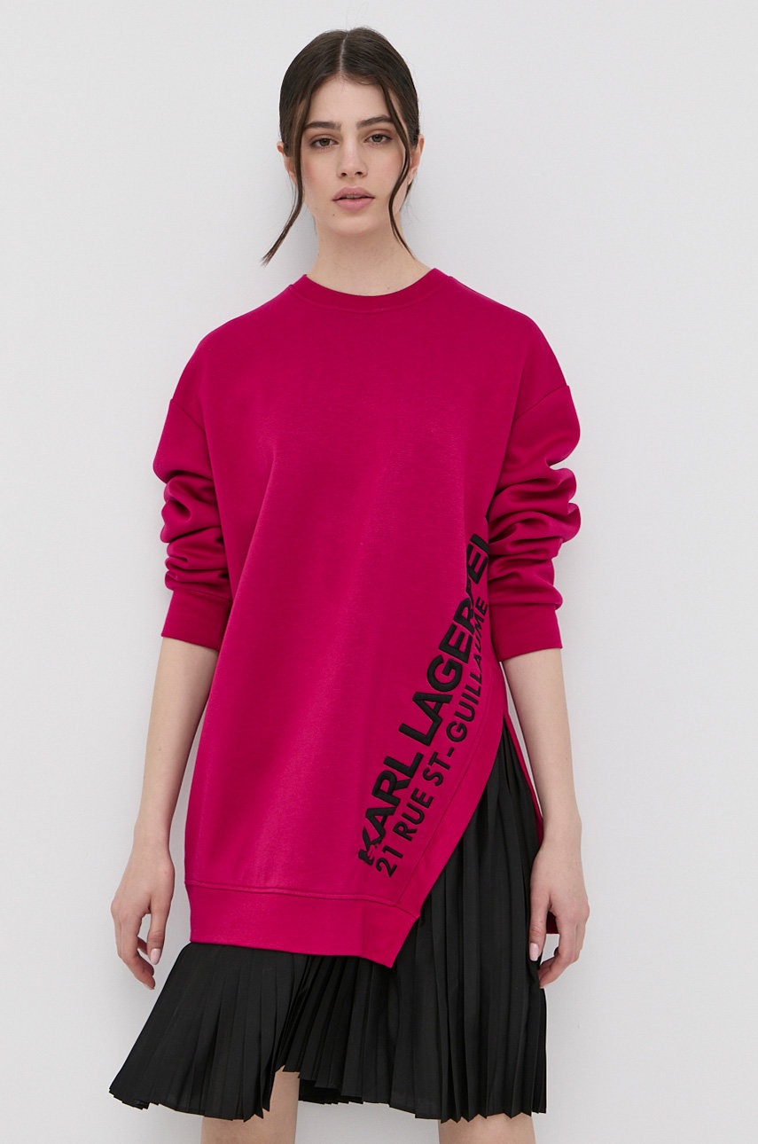 

Платье Karl Lagerfeld цвет розовый mini oversize