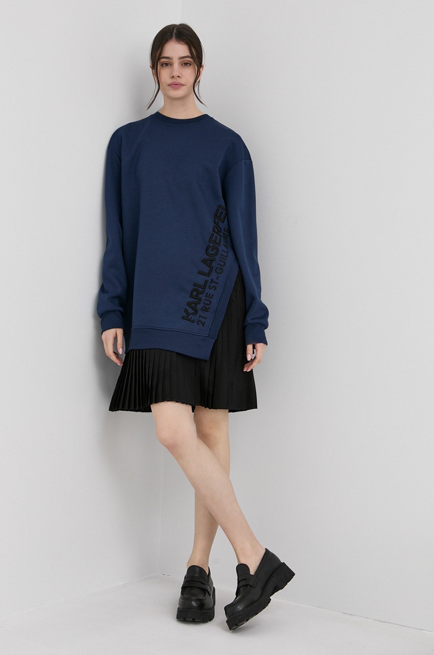 

Платье Karl Lagerfeld цвет синий mini oversize