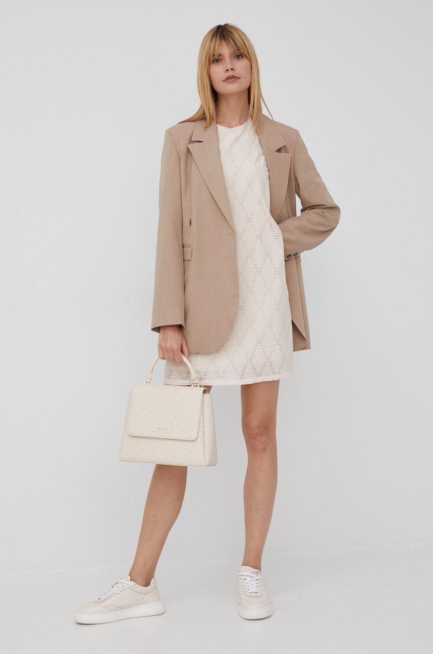 

Сукня Sisley колір бежевий mini пряма