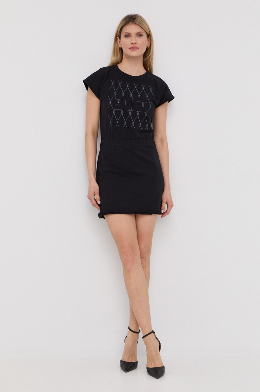 

Сукня Elisabetta Franchi колір чорний mini розкльошена