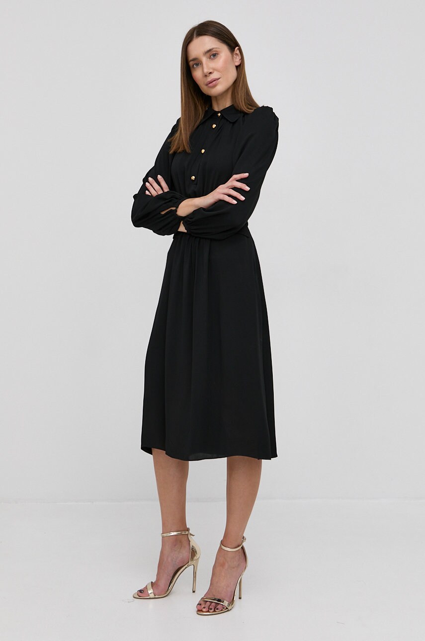 

Сукня Elisabetta Franchi колір чорний mini розкльошена