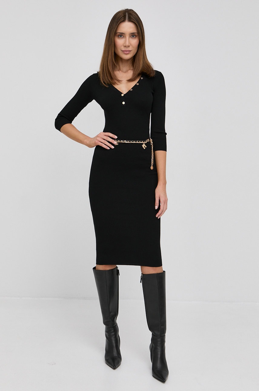 

Платье Elisabetta Franchi цвет чёрный mini облигающая