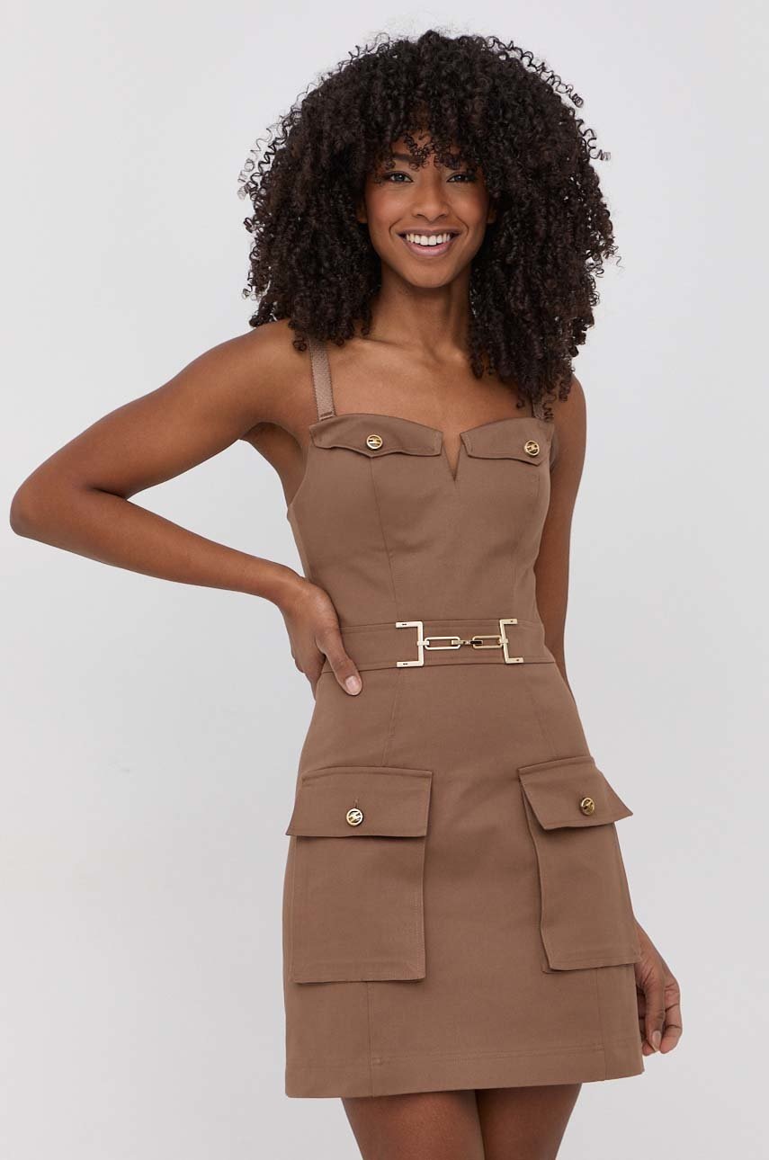 

Сукня Elisabetta Franchi колір коричневий mini облягаюча
