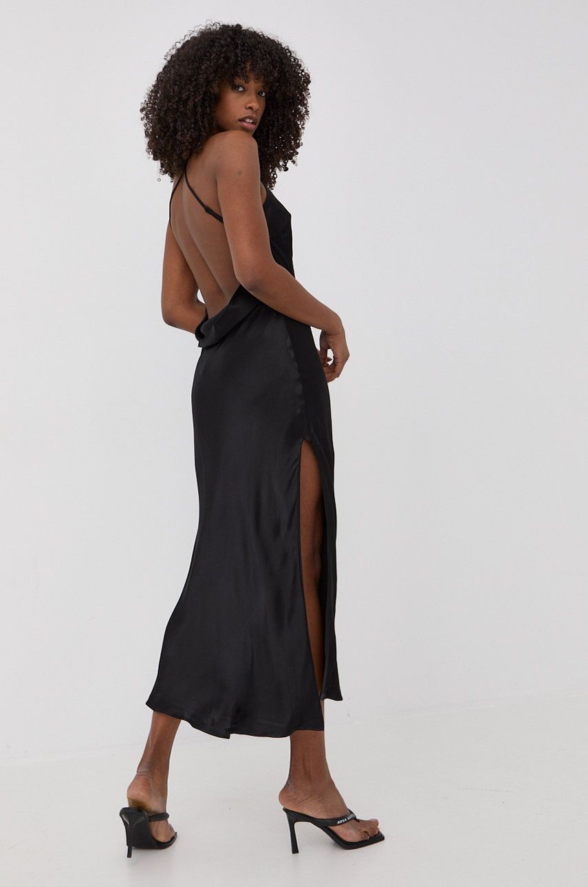 Bardot rochie culoarea negru, maxi, drept answear.ro imagine noua