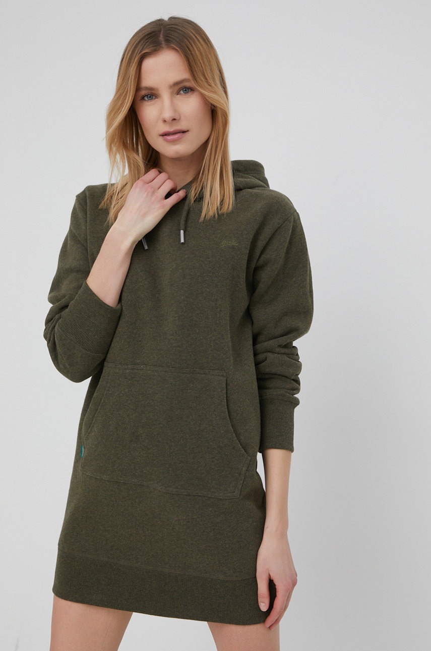 

Сукня Superdry колір зелений mini oversize