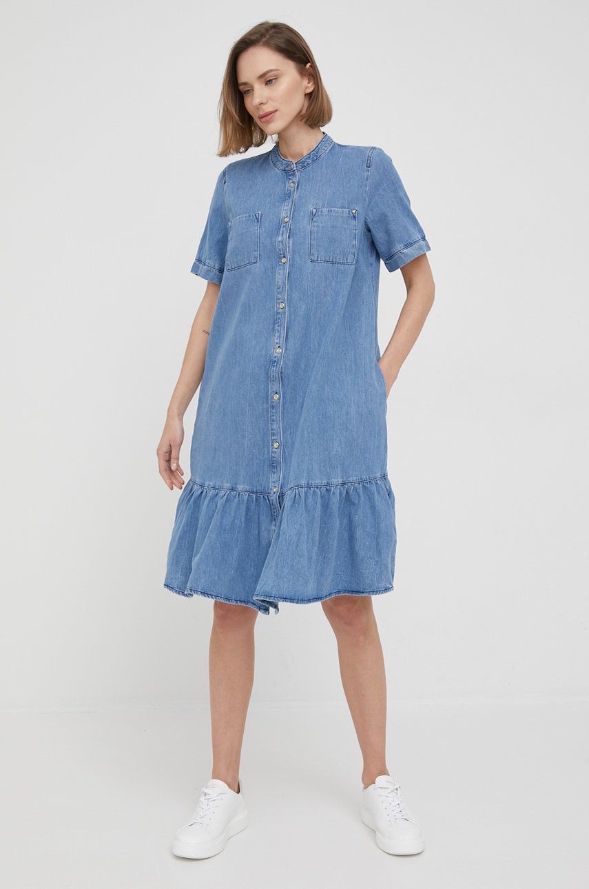 Mustang rochie jeans mini, oversize