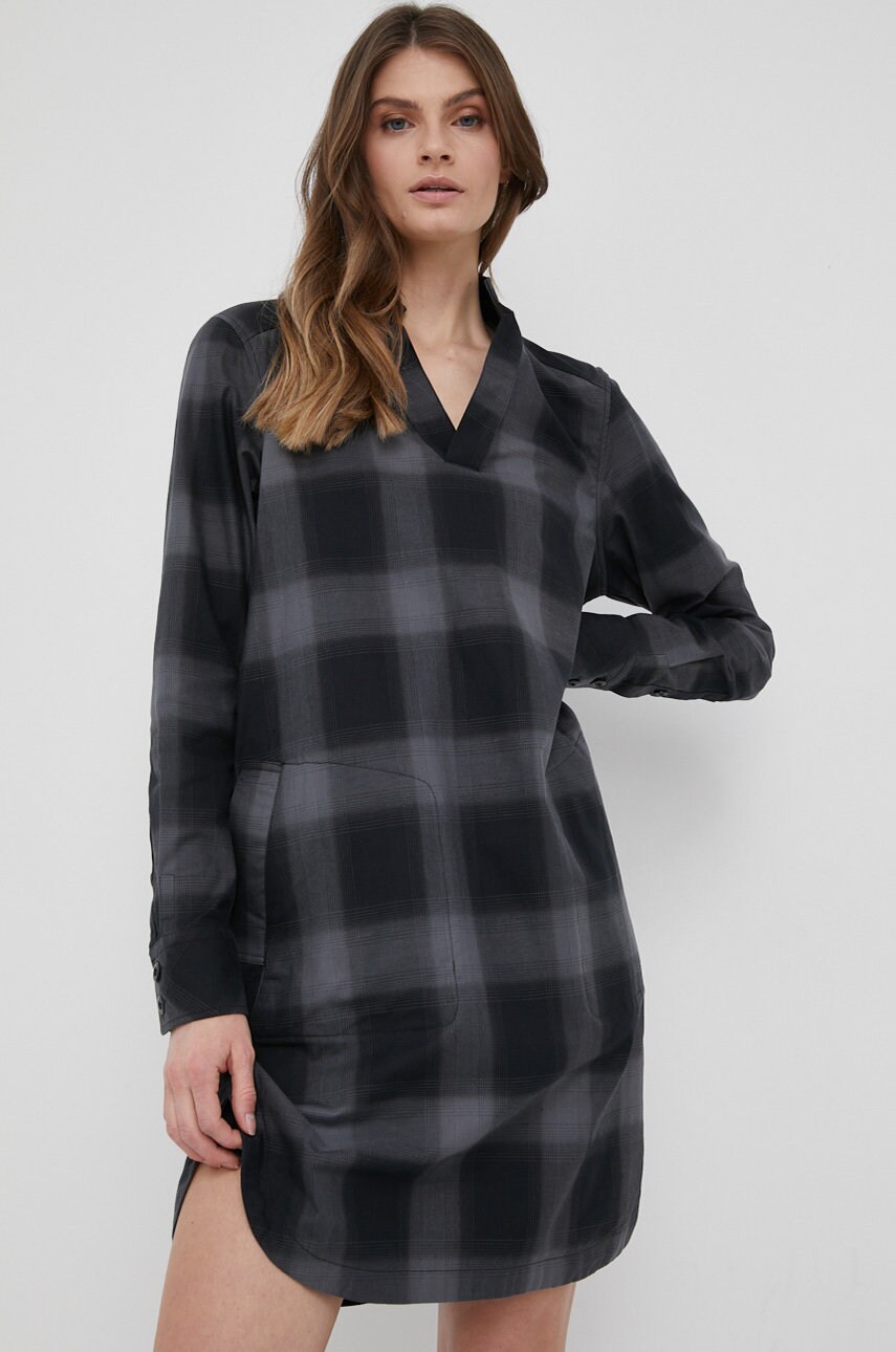 G-star raw rochie din bumbac midi, drept