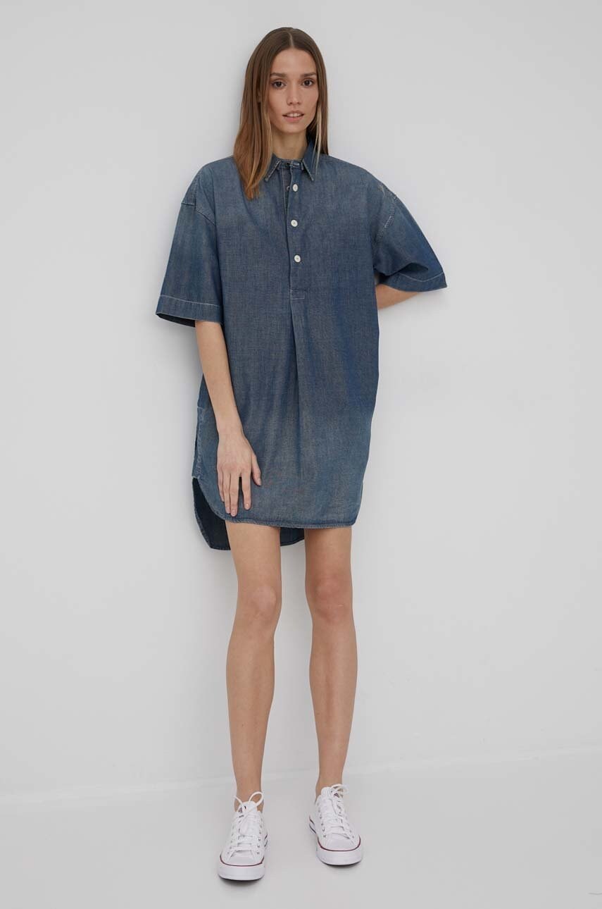 G-star raw rochie jeans mini, oversize