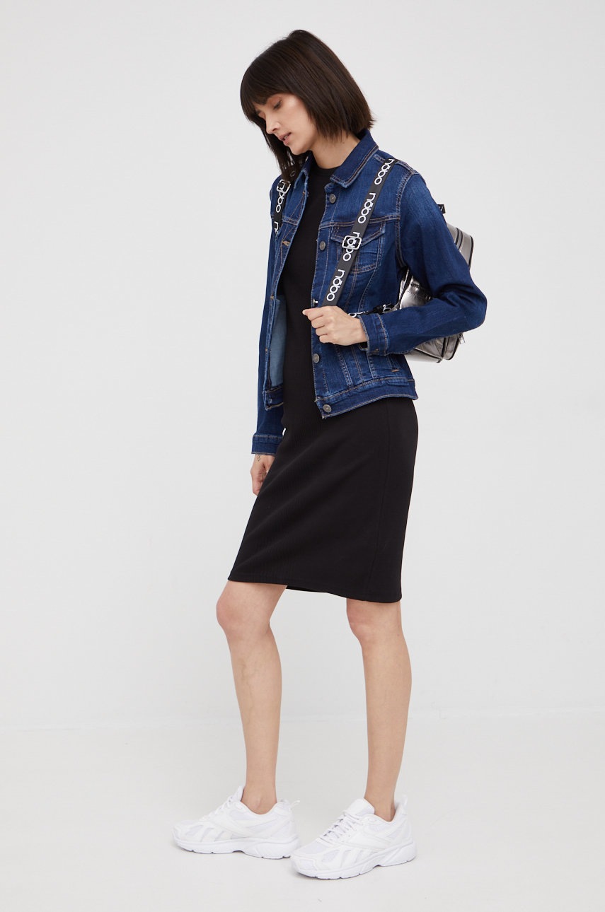 

Хлопковое платье G-Star Raw цвет чёрный mini облегающая