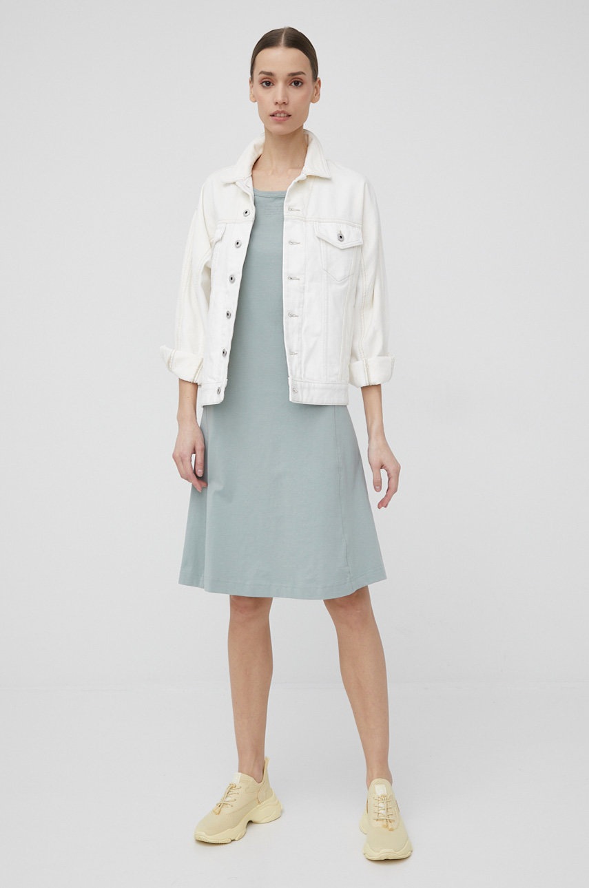 

Сукня G-Star Raw колір зелений mini розкльошена