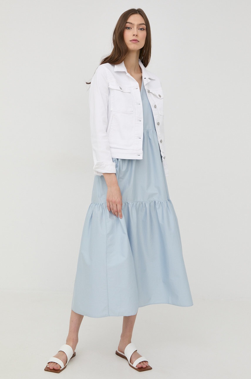 

Платье BOSS цвет оранжевый maxi oversize