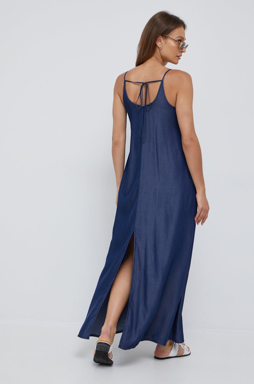 

Сукня United Colors of Benetton колір синій maxi розкльошена