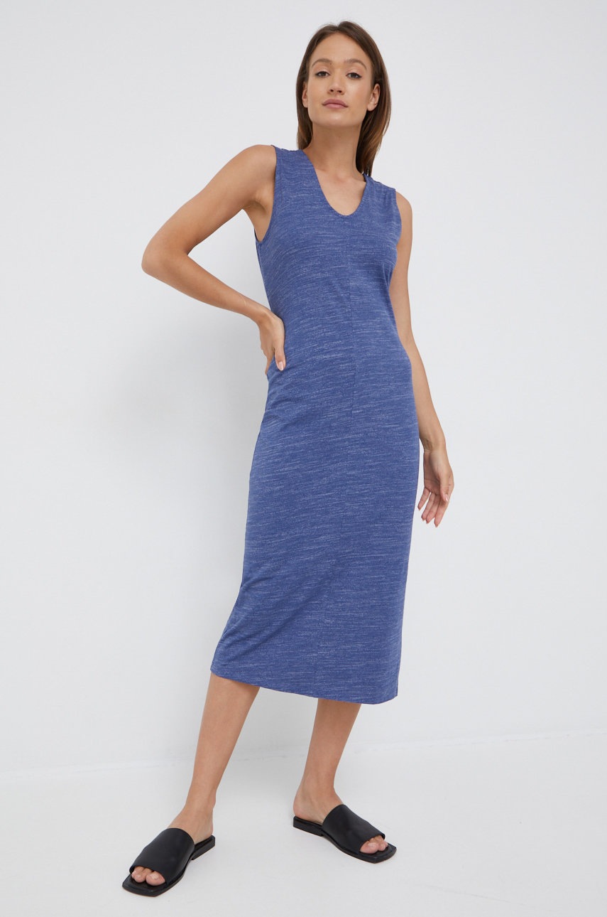 

Платье United Colors of Benetton цвет синий maxi прямая