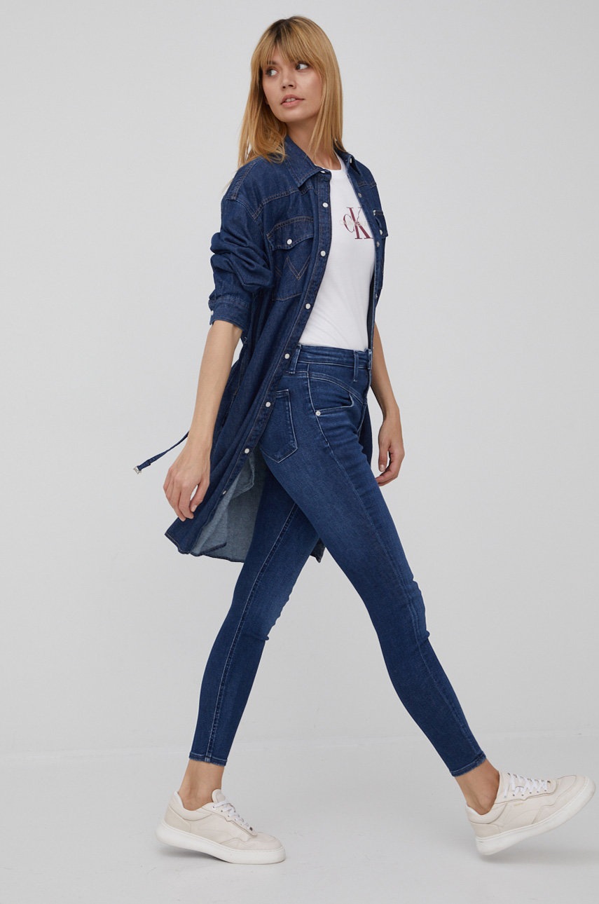 

Джинсова сукня Wrangler колір синій mini пряма