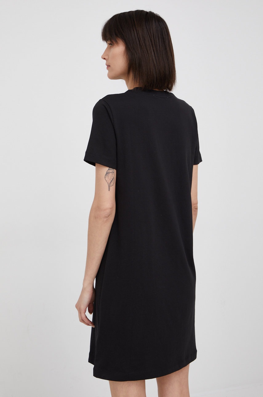 Бавовняна сукня Calvin Klein Jeans колір чорний mini пряма