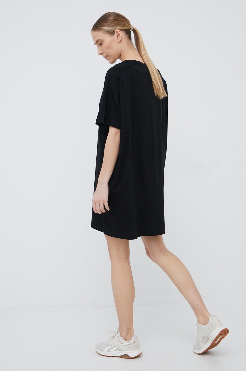 

Хлопковое платье Outhorn цвет чёрный mini oversize
