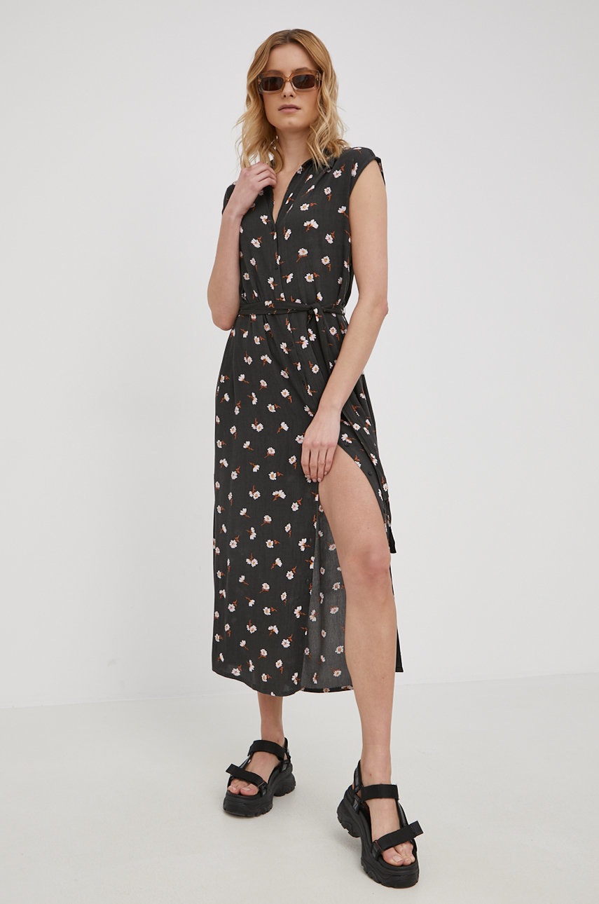 

Сукня Billabong колір чорний maxi пряма