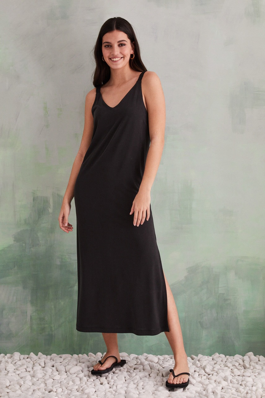 

Платье women'secret цвет синий midi прямая