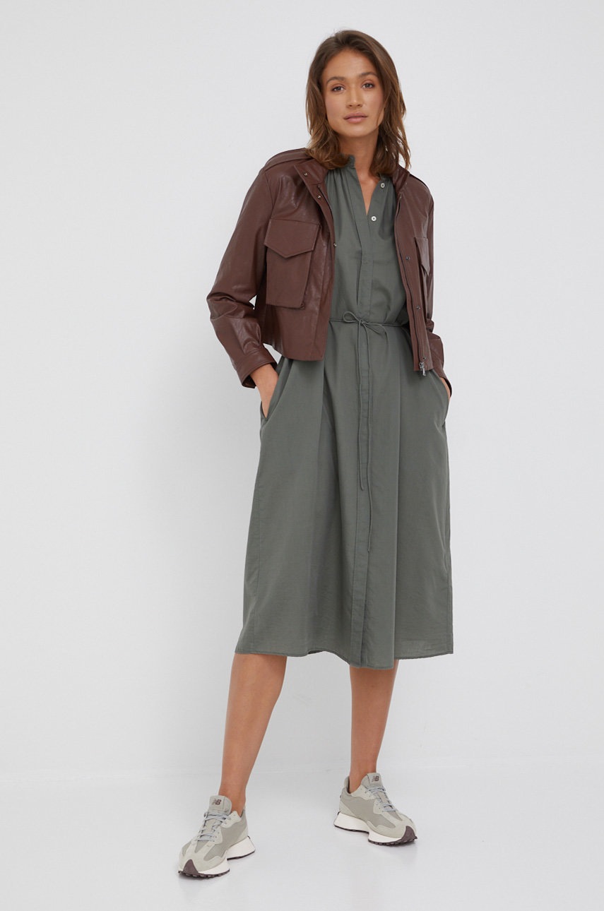 

Сукня Marc O'Polo колір зелений midi oversize