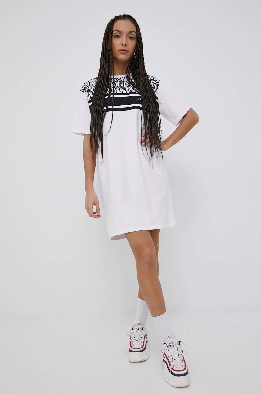 

Сукня Fila колір білий mini oversize