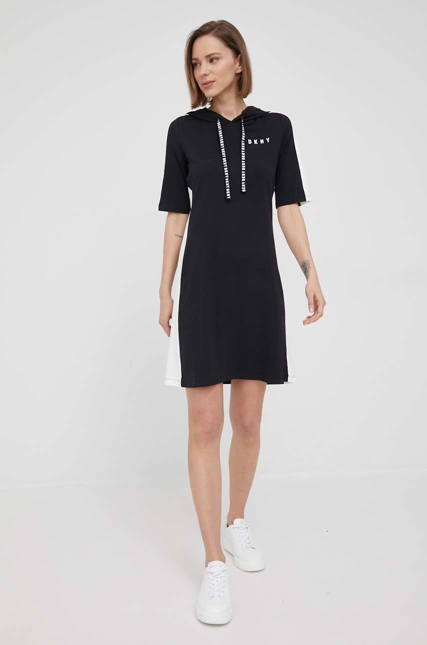 

Сукня Dkny колір чорний mini пряма