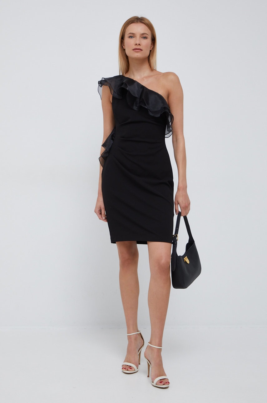 

Платье Dkny цвет чёрный mini облегающая