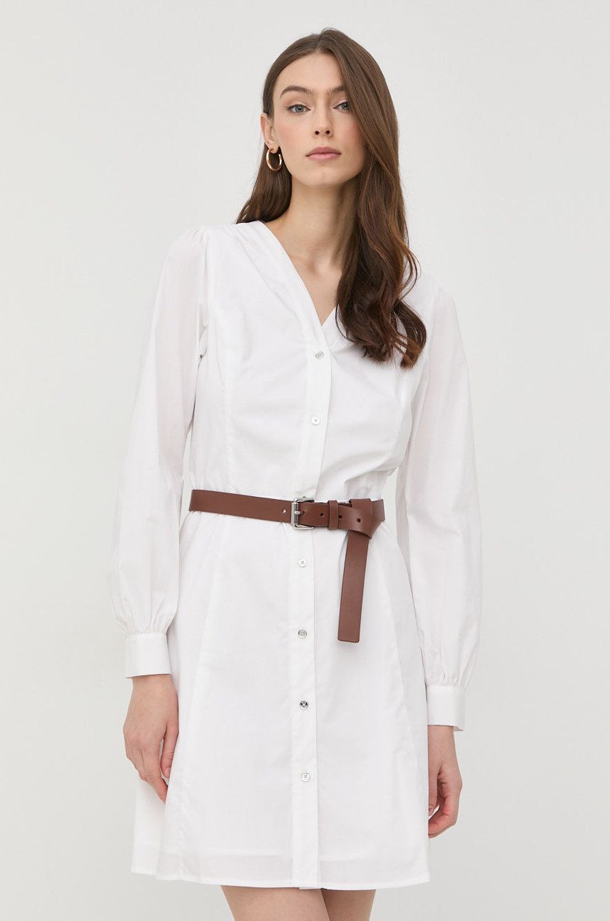 MICHAEL Michael Kors rochie culoarea alb, mini, evazati
