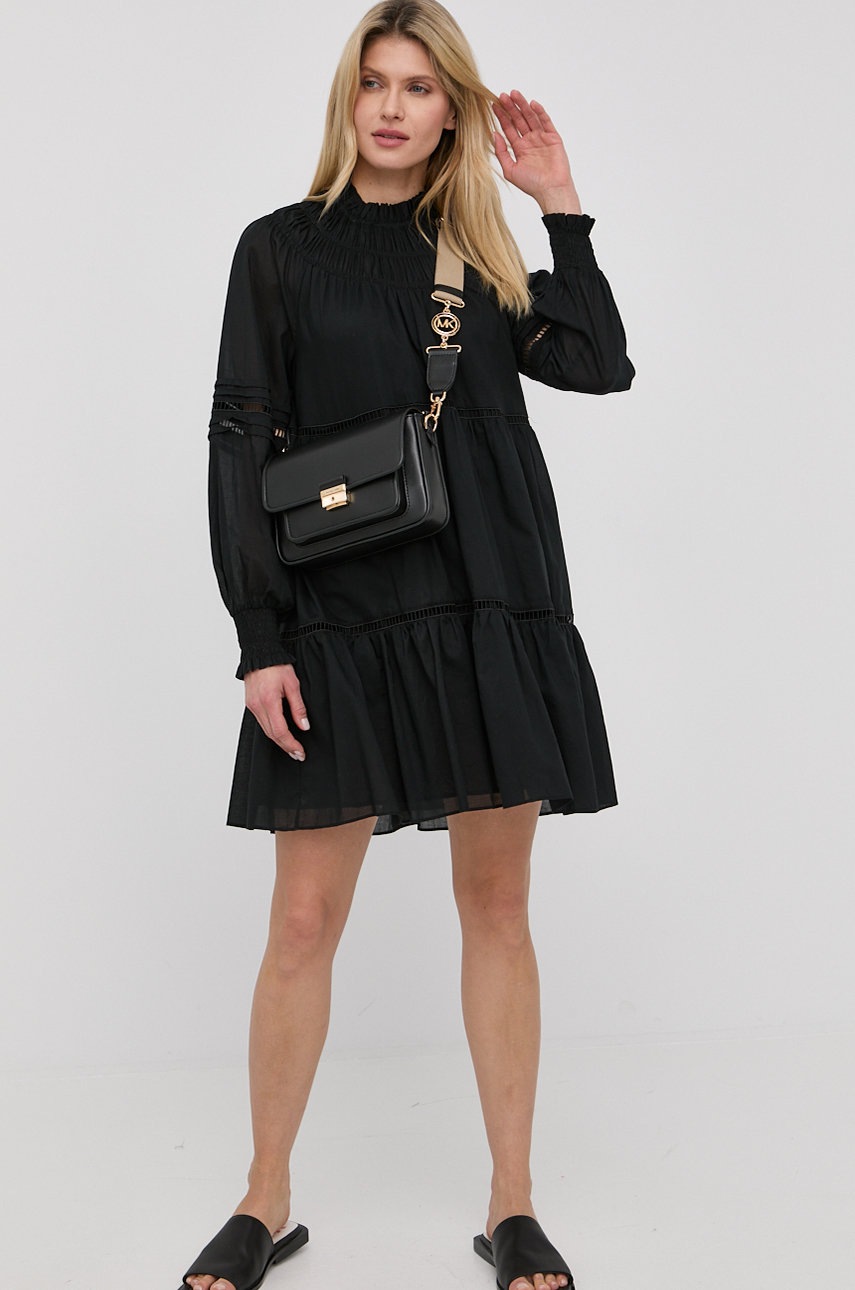 

Бавовняна сукня MICHAEL Michael Kors колір чорний mini oversize